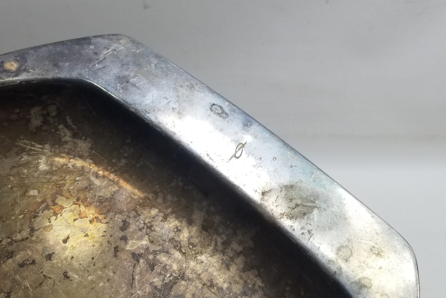 GÜMÜŞ KAPLAMA ANTİKA İTALYAN TEPSİ