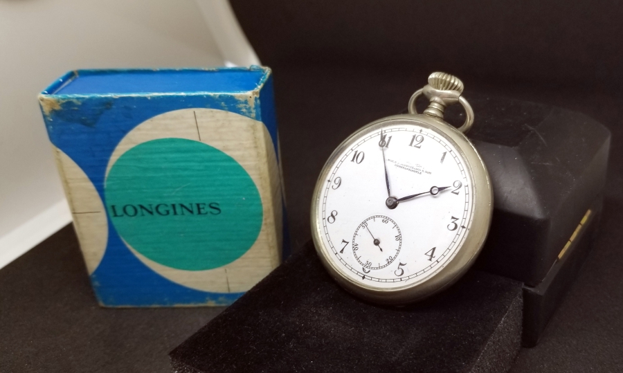 ORİJİNAL KUTUSUNDA OSMANLI DÖNEMİ LONGINES CEP SAATİ