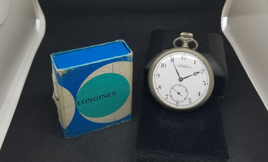 ORİJİNAL KUTUSUNDA OSMANLI DÖNEMİ LONGINES CEP SAATİ