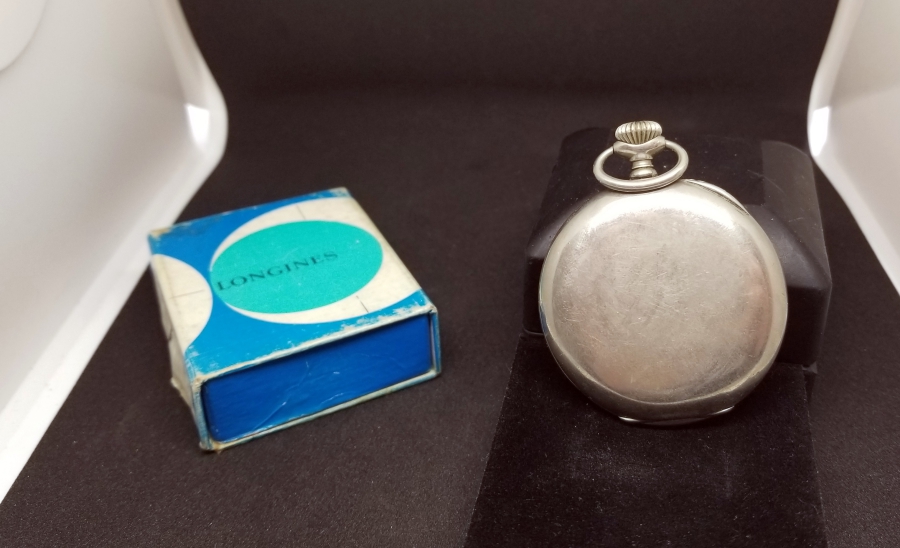 ORİJİNAL KUTUSUNDA OSMANLI DÖNEMİ LONGINES CEP SAATİ