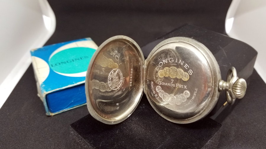 ORİJİNAL KUTUSUNDA OSMANLI DÖNEMİ LONGINES CEP SAATİ