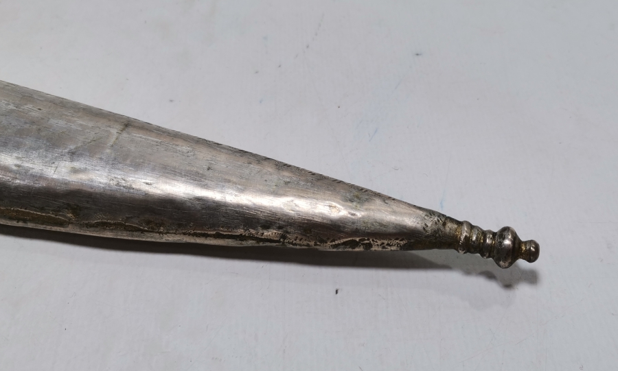 ÇİFT YÜZÜ USTA DAMGALI DEV BOYDA OSMANLI DÖNEMİ ÇERKEZ KAMASI