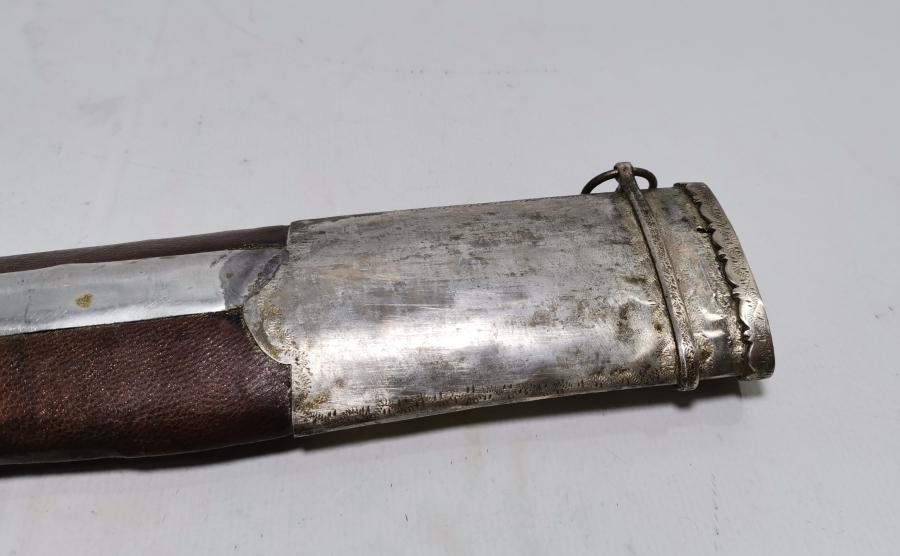 ÇİFT YÜZÜ USTA DAMGALI DEV BOYDA OSMANLI DÖNEMİ ÇERKEZ KAMASI