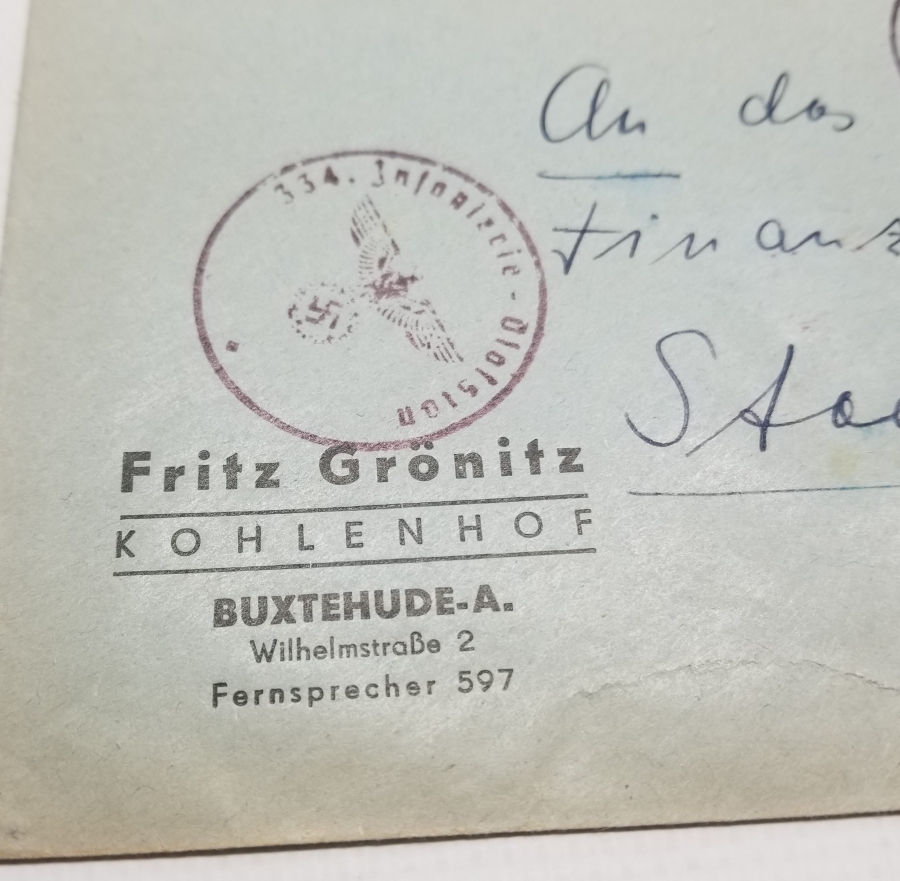 ÜZERİ NAZİ DAMGALI VE HİTLER PULLU 2. DÜNYA SAVAŞI ANTİKA MEKTUP ZARFI