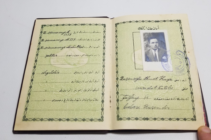 CUMHURİYET BAŞLARI VARAKLI CİLDİNDE OSMANLICA EVLİLİK CÜZDANI