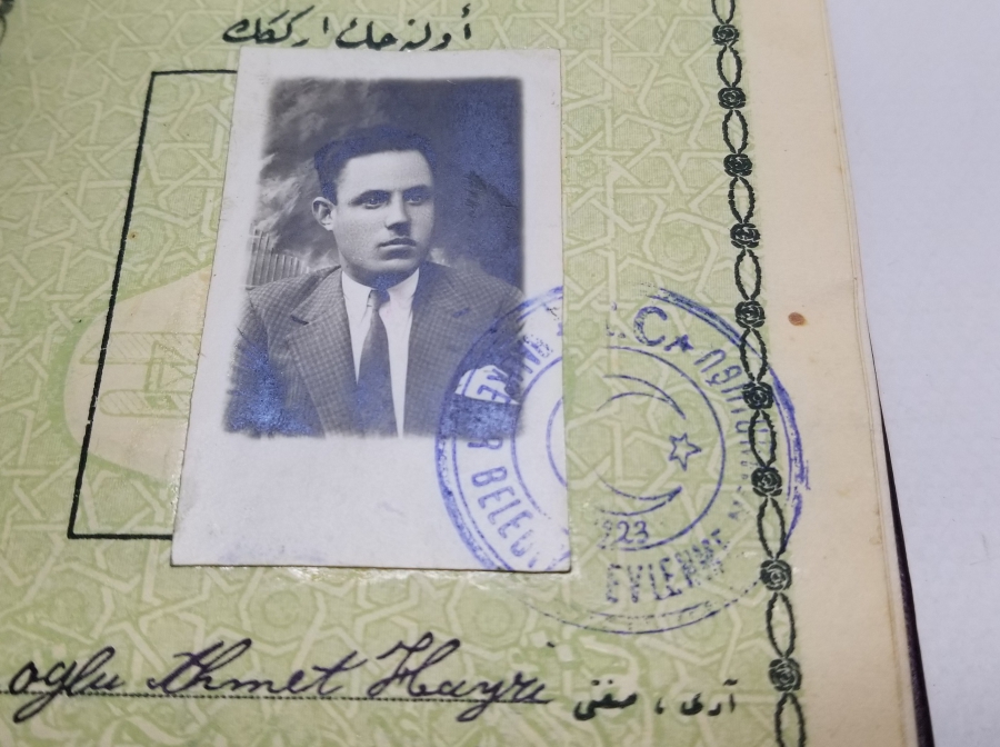 CUMHURİYET BAŞLARI VARAKLI CİLDİNDE OSMANLICA EVLİLİK CÜZDANI