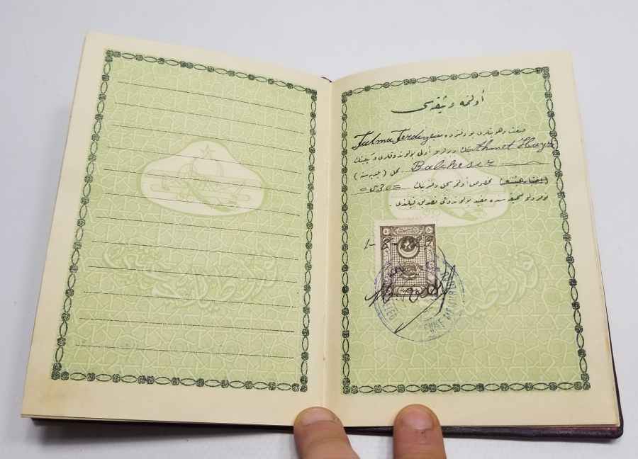 CUMHURİYET BAŞLARI VARAKLI CİLDİNDE OSMANLICA EVLİLİK CÜZDANI