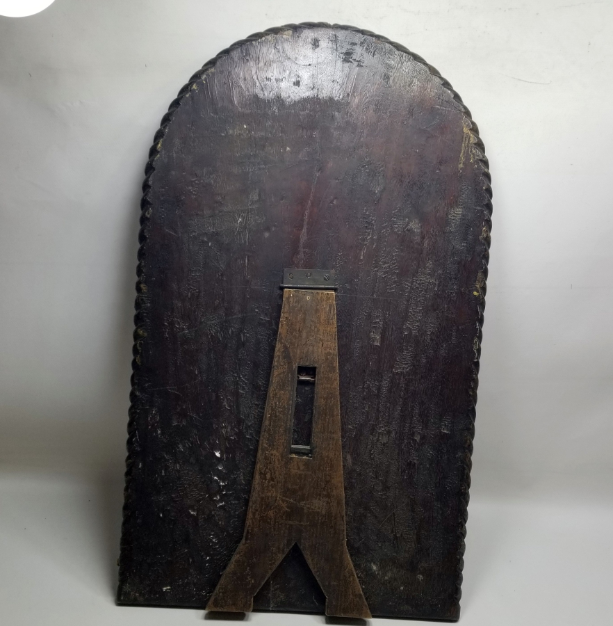 ÜZERİ OSMANLICA YAZILI OSMANLI DÖNEMİ NADİR BÜYÜK BOY AHŞAP YAVUKLU AYNASI