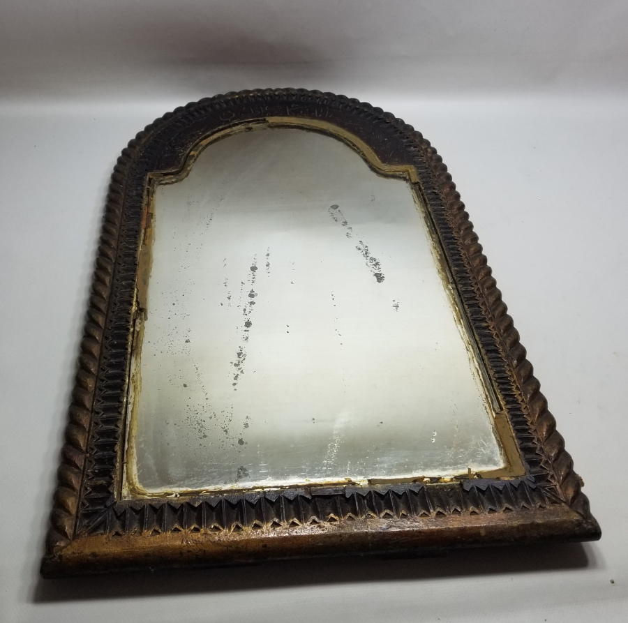 ÜZERİ OSMANLICA YAZILI OSMANLI DÖNEMİ NADİR BÜYÜK BOY AHŞAP YAVUKLU AYNASI