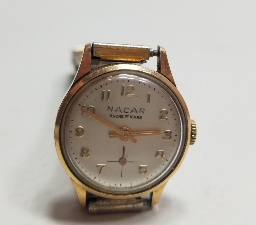 NACAR MARKA KURMALI ANTİKA KOL SAATİ