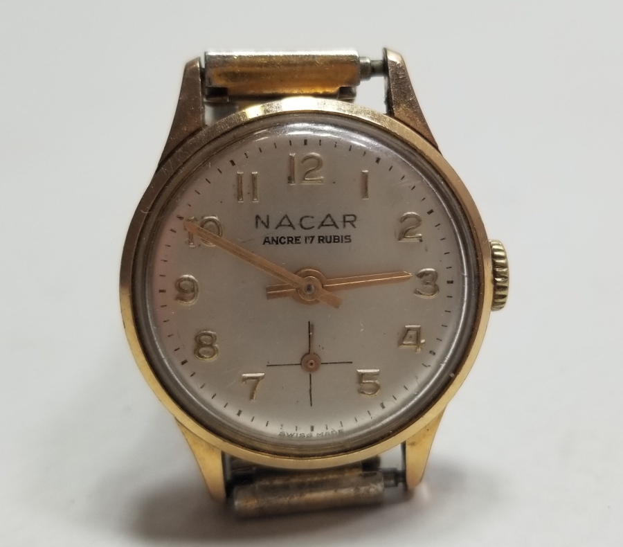 NACAR MARKA KURMALI ANTİKA KOL SAATİ