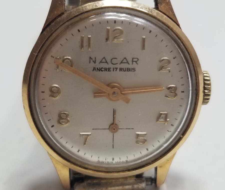 NACAR MARKA KURMALI ANTİKA KOL SAATİ