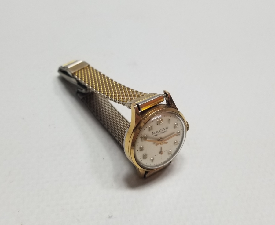 NACAR MARKA KURMALI ANTİKA KOL SAATİ