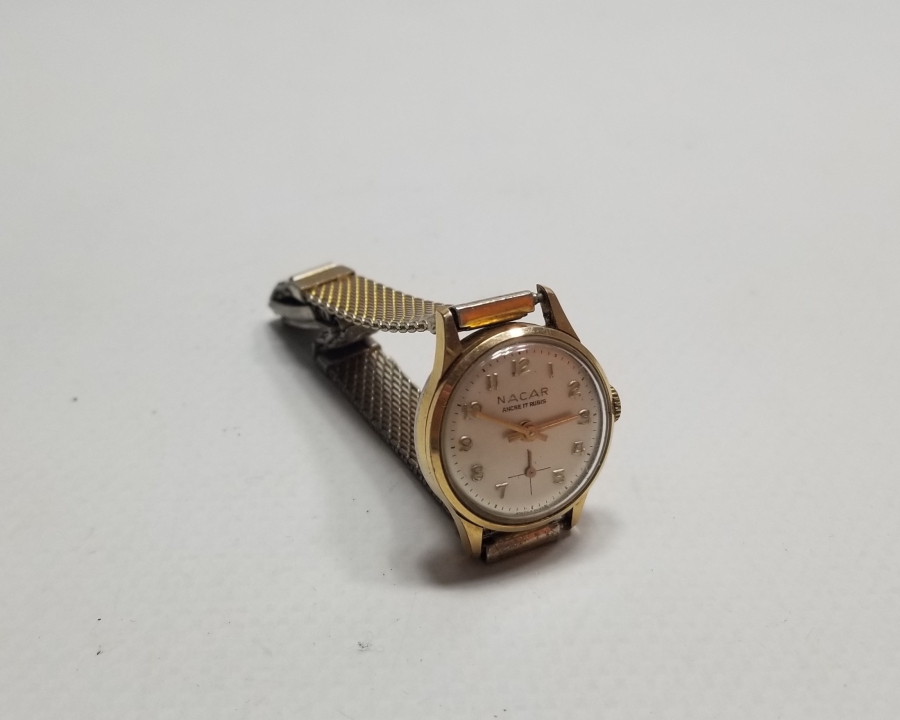 NACAR MARKA KURMALI ANTİKA KOL SAATİ