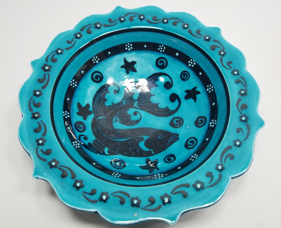 SANATÇI İŞİ EL BOYAMA ÖZEL YAPIM İZNİK TABAK