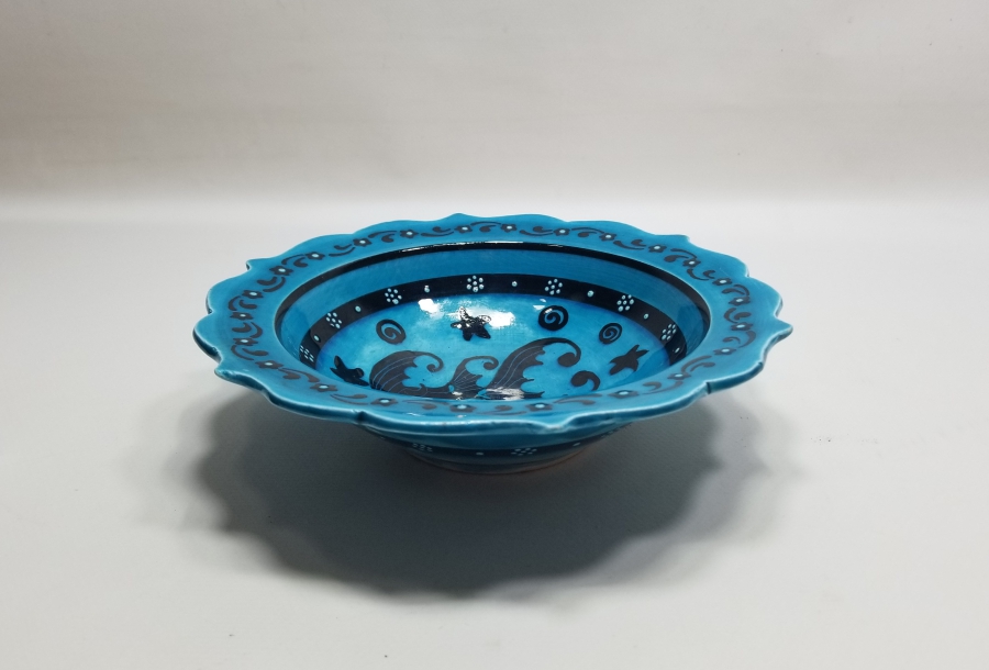 SANATÇI İŞİ EL BOYAMA ÖZEL YAPIM İZNİK TABAK