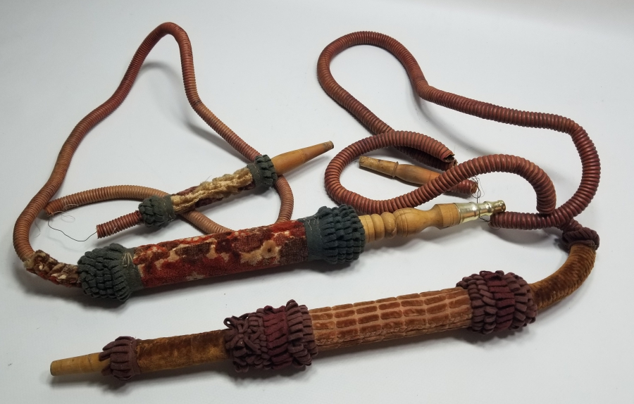 İKİ ADET ANTİKA NARGİLE MARPUCU