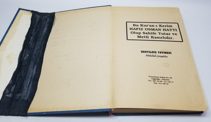 BÜYÜK BOY BASKI KUR'AN-I KERİM