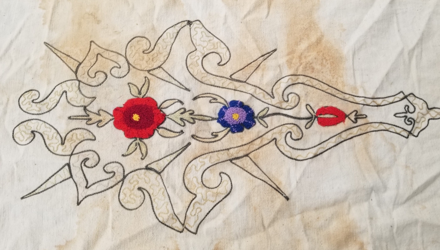 OSMANLI DÖNEMİ EL İŞİ BÜYÜK BOY PANO