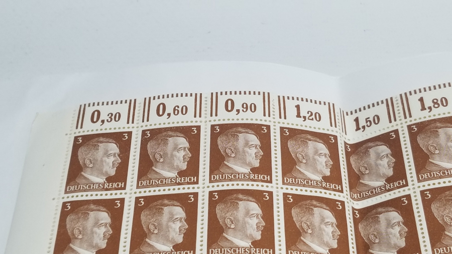 ADOLF HİTLER GÖRSELLİ NAZİ 2 ADET YÜZLÜK TABAKA PUL