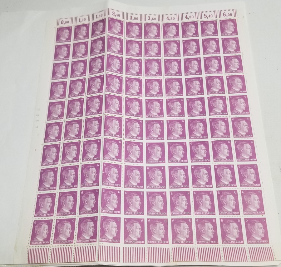 ADOLF HİTLER GÖRSELLİ NAZİ 2 ADET YÜZLÜK TABAKA PUL