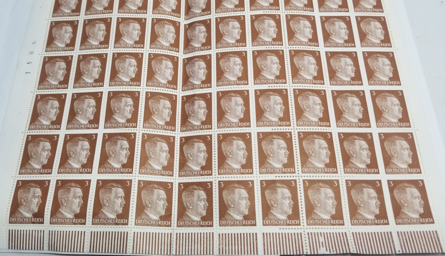 ADOLF HİTLER GÖRSELLİ NAZİ 2 ADET YÜZLÜK TABAKA PUL