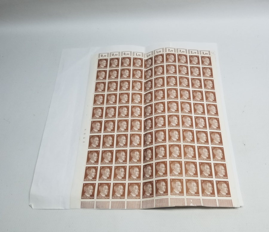 ADOLF HİTLER GÖRSELLİ NAZİ 2 ADET YÜZLÜK TABAKA PUL