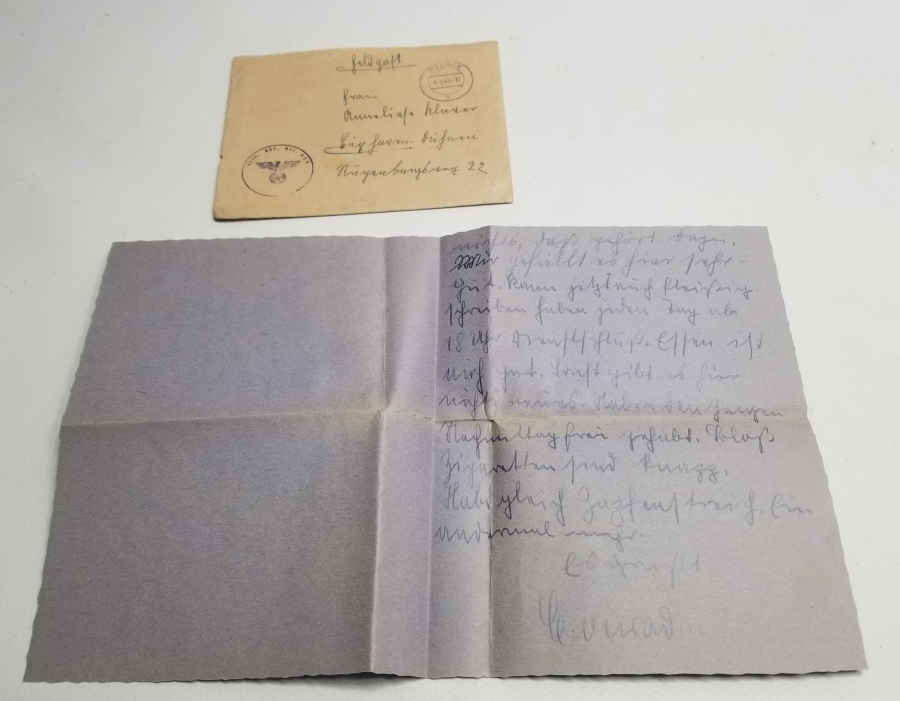 2. DÜNYA SAVAŞI DÖNEMİ NAZİ DAMGALI NADİR MEKTUP