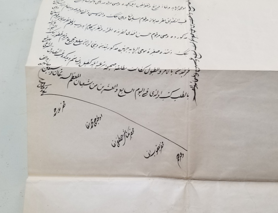 BOL PULLU OSMANLI DÖNEMİ BÜYÜK BOY HÜCCET - MAHKEME KARARI