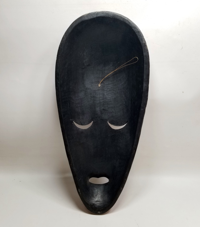 EL YAPIMI AHŞAP AFRİKA DEKORATİF MASK