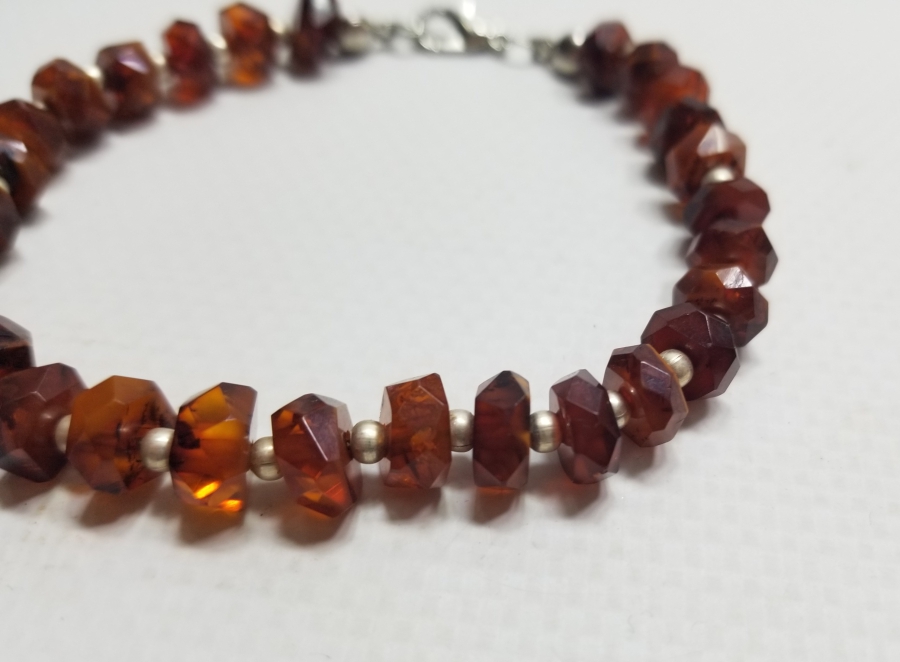 ÖZEL YAPIM DAMLA KEHRİBAR BİLEKLİK