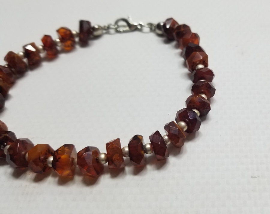 ÖZEL YAPIM DAMLA KEHRİBAR BİLEKLİK