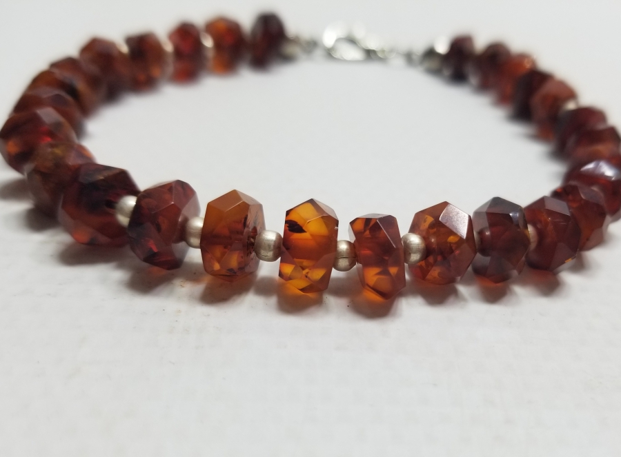 ÖZEL YAPIM DAMLA KEHRİBAR BİLEKLİK