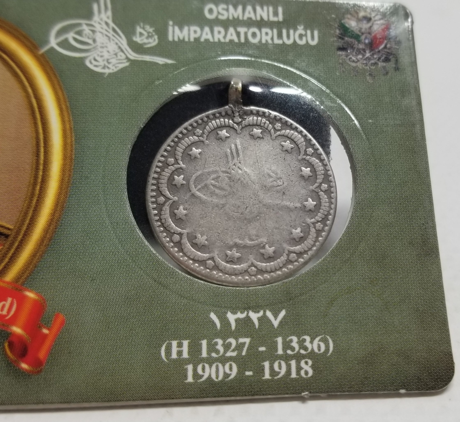 SULTAN MEHMET REŞAT HAN DÖNEMİ GÜMÜŞ 5 KURUŞ MECİDİYE