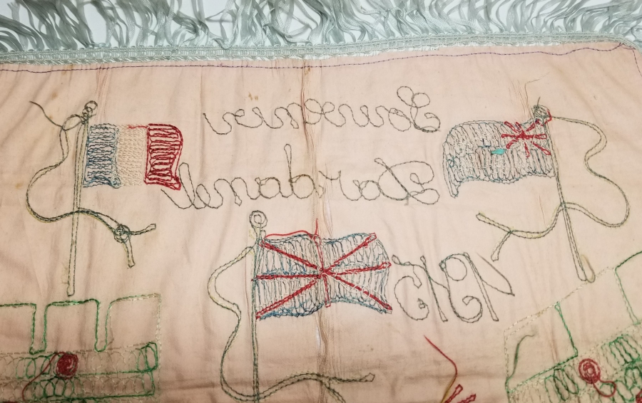 1. DÜNYA SAVAŞI ÇANAKKALE HATIRASI NADİR ÜÇLÜ İTİLAF EL YAPIMI PANO