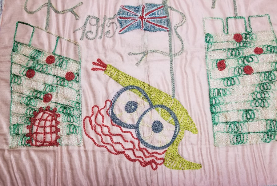 1. DÜNYA SAVAŞI ÇANAKKALE HATIRASI NADİR ÜÇLÜ İTİLAF EL YAPIMI PANO