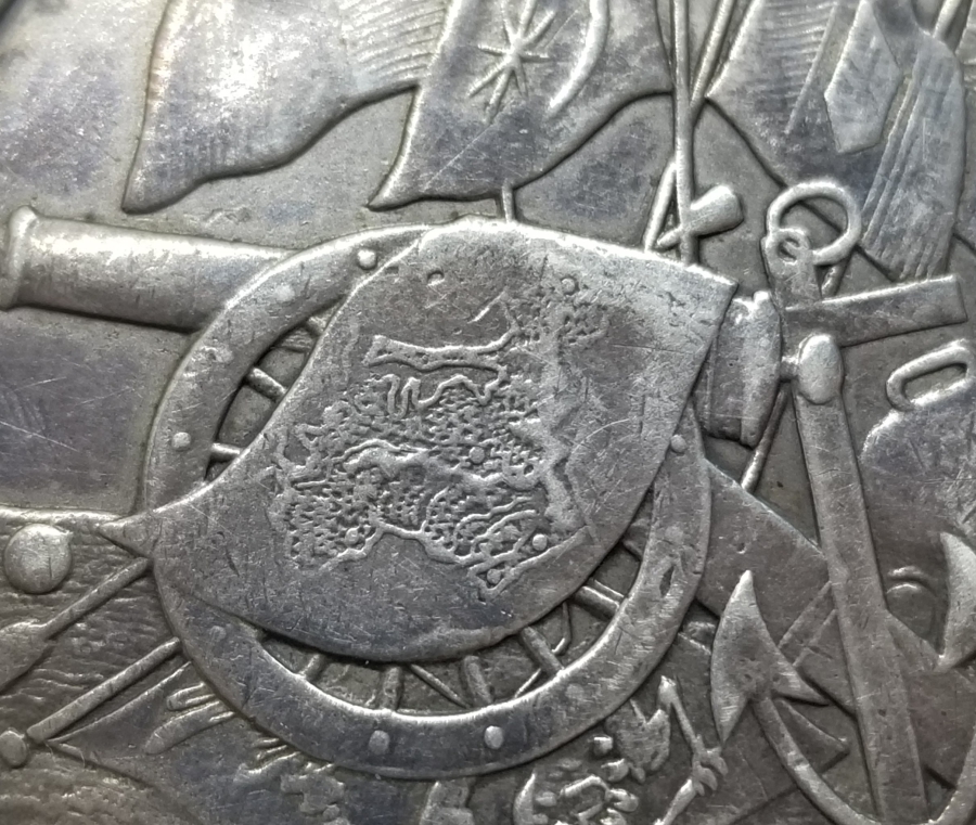 ORİJİNAL KURDELASIYLA OSMANLI TİPİ GÜMÜŞ KIRIM MADALYASI