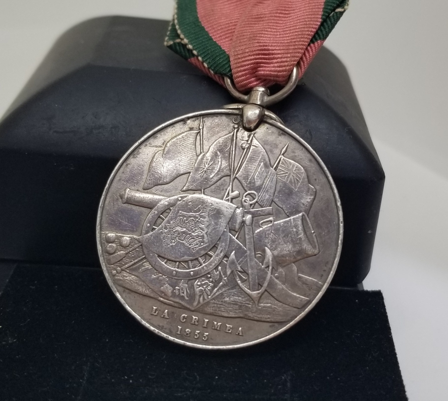 ORİJİNAL KURDELASIYLA OSMANLI TİPİ GÜMÜŞ KIRIM MADALYASI