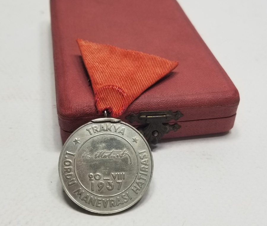 ORİJİNAL KUTUSUNDA TRAKYA 1.ORDU MANEVRASI HATIRASI MADALYA