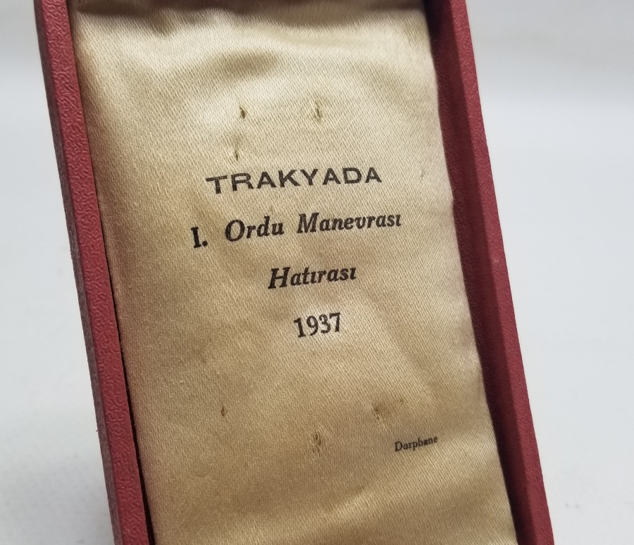ORİJİNAL KUTUSUNDA TRAKYA 1.ORDU MANEVRASI HATIRASI MADALYA