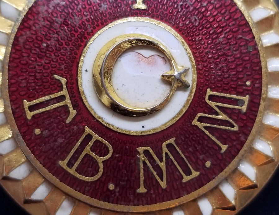 İLK DÖNEM MİNE İŞÇİLİKLİ ANTİKA MİLLETVEKİLİ ROZETİ - VEKİL ROZETİ