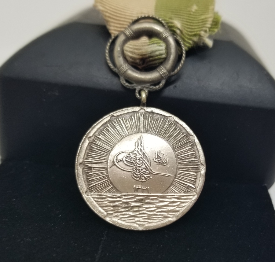 ORİJİNAL ASKISI İLE GÜMÜŞ DONANMA İANE MADALYASI