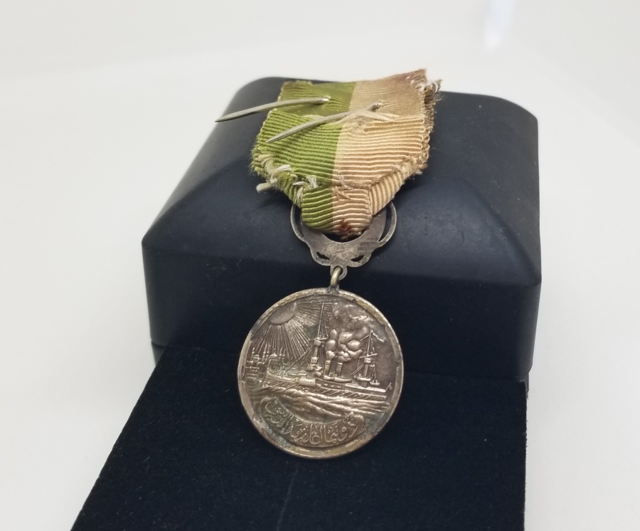 ORİJİNAL ASKISI İLE GÜMÜŞ DONANMA İANE MADALYASI