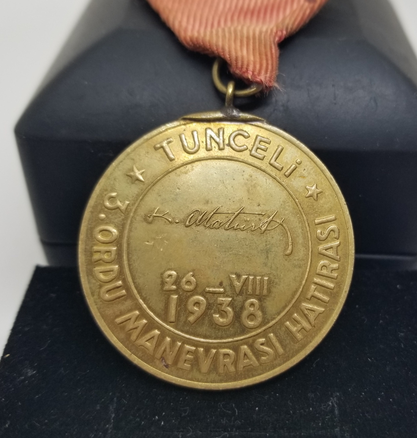 İLK 500 BASKI TUNCELİ 3.ORDU MANEVRA HATIRASI MADALYA