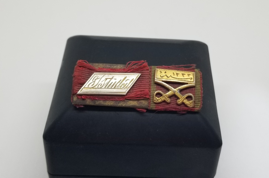 1.DÜNYA SAVAŞI VE İSTİKLAL SAVAŞINA KATILMIŞ BİR SUBAYA AİT MİNYATÜR MADALYALI BAR - BARET