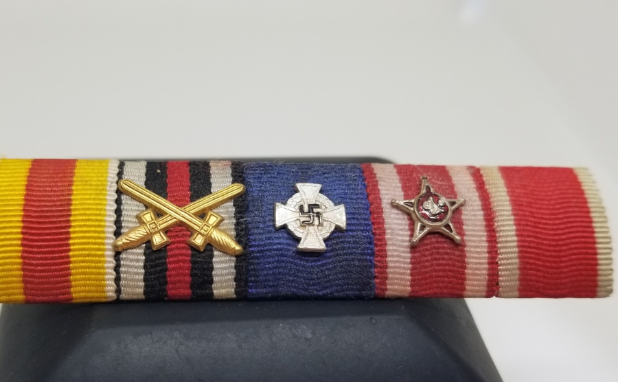 1. VE 2. DÜNYA SAVAŞINA KATILMIŞ BİR SUBAYA AİT ÇOK NADİR MİNYATÜR MADALYA BARI