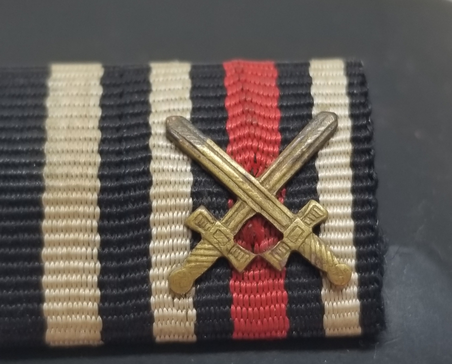 ALMAN DEMİR HAÇ VE ALMAN LİYAKAT MADALYALI NADİR ÇİFTLİ MADALYA MİNYATÜRÜ