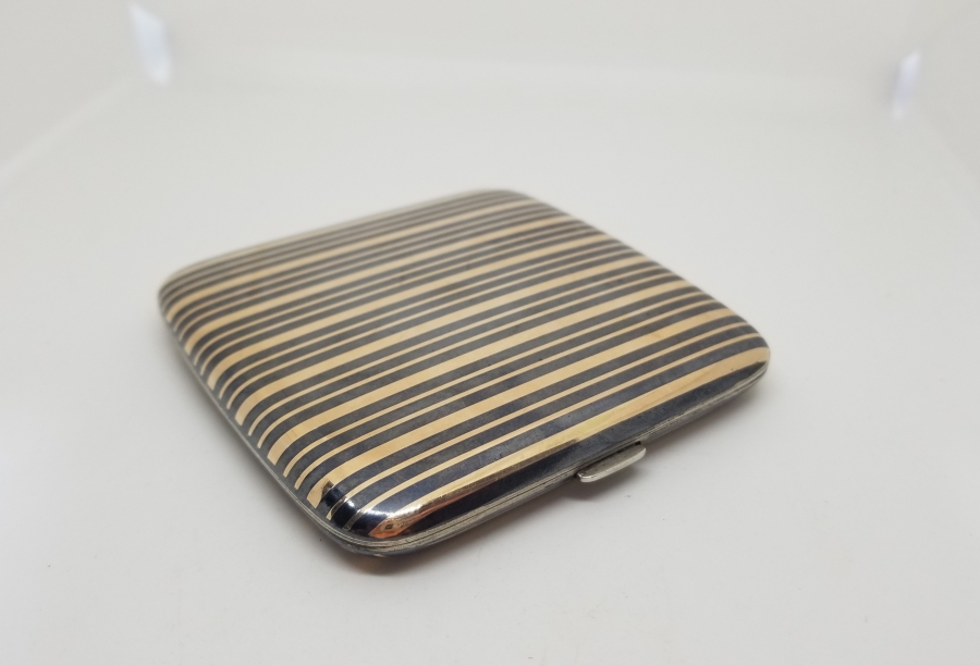 ALTIN VE SAVAT İŞÇİLİKLİ OSMANLI DÖNEMİ NADİR GÜMÜŞ SİGARA TABAKASI