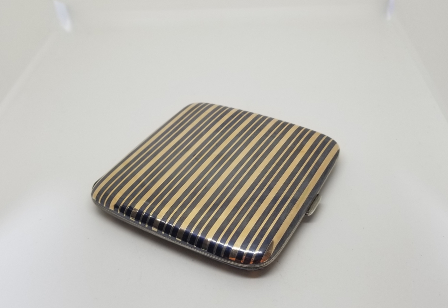 ALTIN VE SAVAT İŞÇİLİKLİ OSMANLI DÖNEMİ NADİR GÜMÜŞ SİGARA TABAKASI