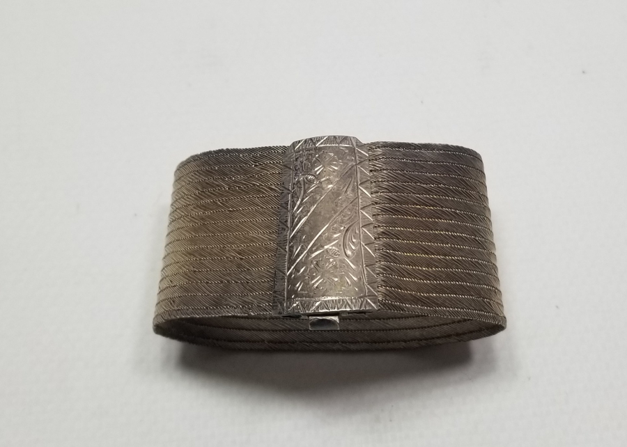 ÜZERİ KALEM İŞÇİLİKLİ OSMANLI DÖNEMİ TRABZON İŞİ HASIR ÖRME GELİN BİLEZİĞİ